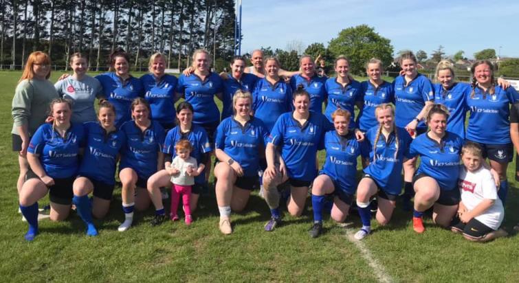 The winning Haverfordwest Ladies team